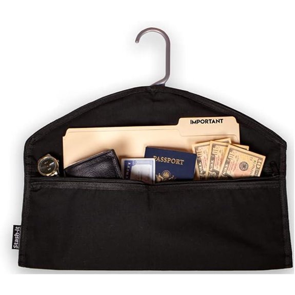 Stash-it Hanger Safe with Hidden Pocket for Travel