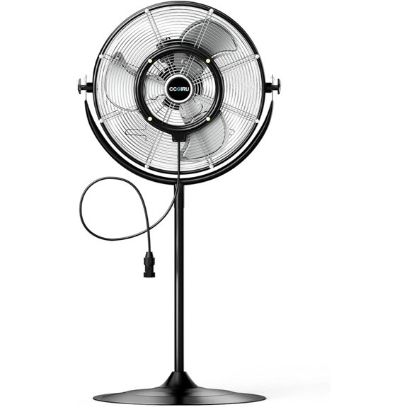 5300 CFM Outdoor Pedestal Fan with Misting