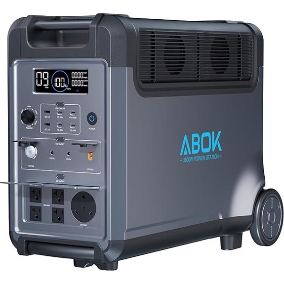 Portable 3840Wh LiFePO4 Power Station for Off-Grid Use