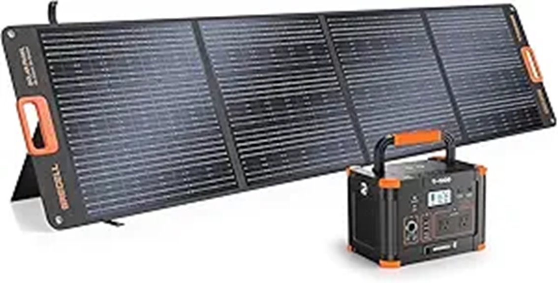 GRECELL 999Wh Solar Generator with Panels