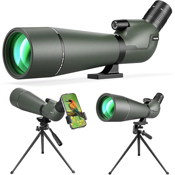 25-75x85 Waterproof Spotting Scope with Phone Adapter