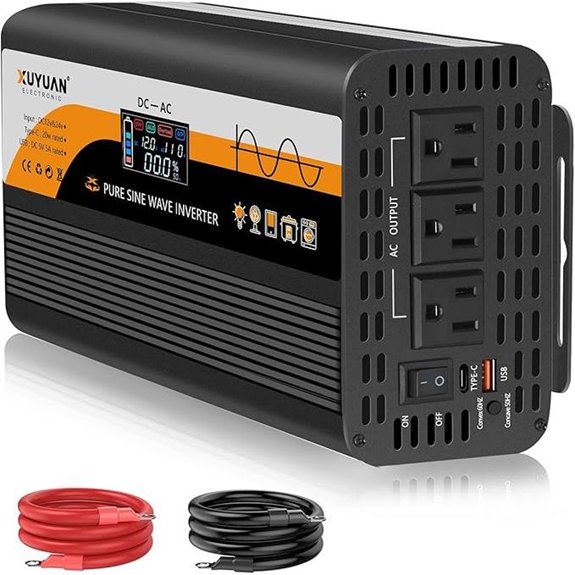 1000W Pure Sine Wave Inverter with LCD Display