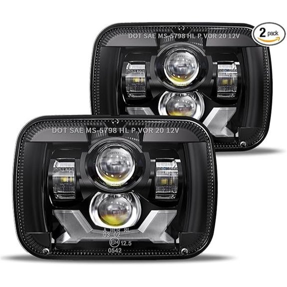 HWSTAR 180W LED Headlights for Jeep Cherokee & Wrangler