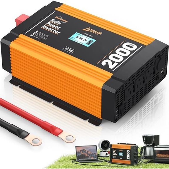 Ampeak 2000W Pure Sine Wave Inverter with USB