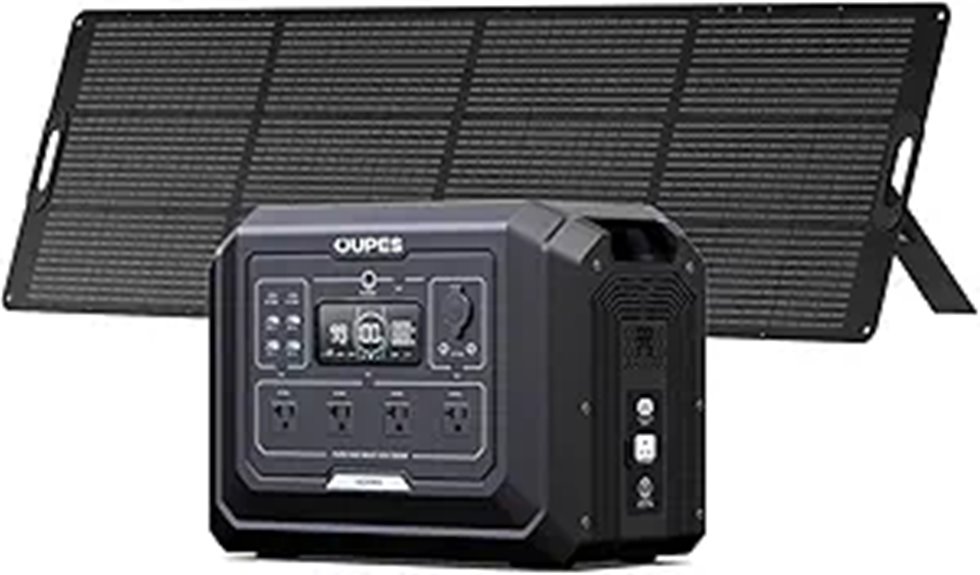 OUPES 2000W Solar Generator Kit with Panel