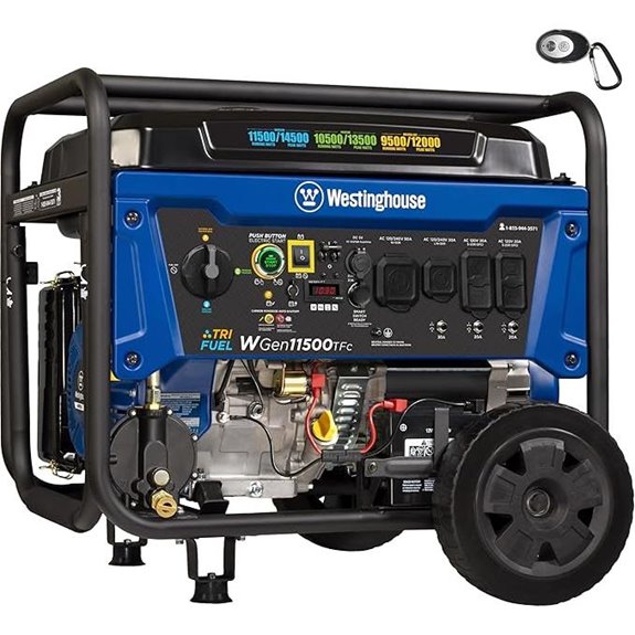 Westinghouse 14500 Peak Watt Tri-Fuel Portable Generator