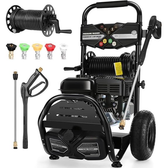 Professional 4200PSI Gas Pressure Washer with Hose