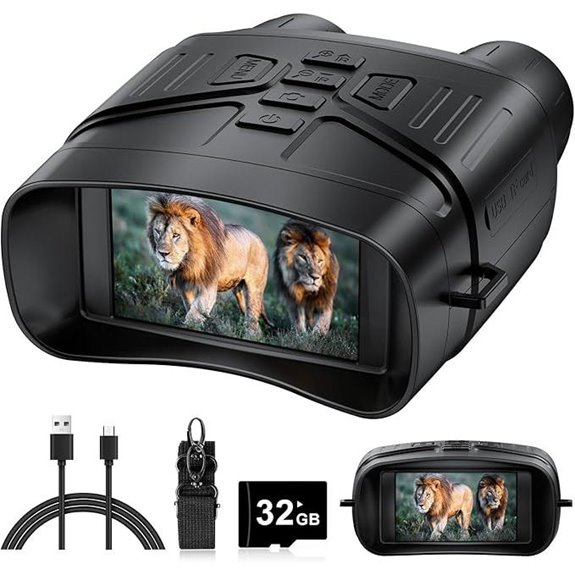 Night Vision Goggles with 4K Binoculars and 32GB Storage