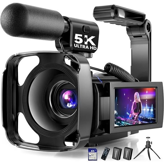 5K UHD Vlogging Camera with 64MP Night Vision