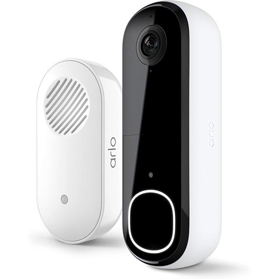 Arlo 2K Video Doorbell + Chime 2 (Latest)