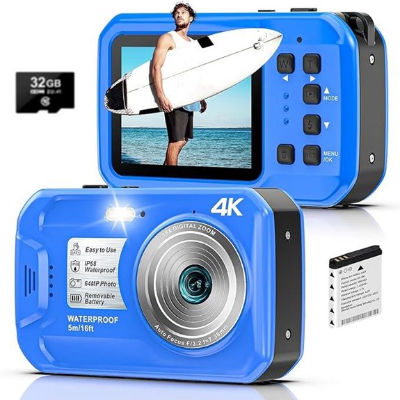 high resolution waterproof underwater camera