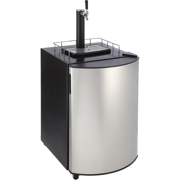 GarveeHome Beer Kegerator with Single Tap & Shelves