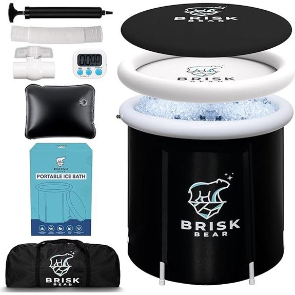 Brisk Bear Ice Bath Tub with Digital Timer