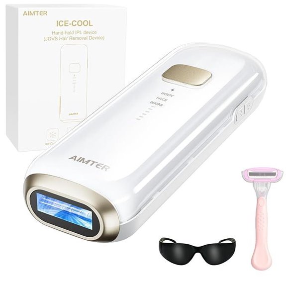 IPL Laser Hair Removal Device with Ice Cooling