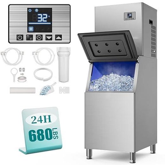ice maker with storage
