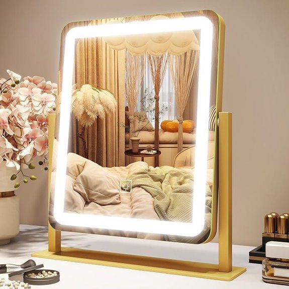 ROLOVE LED Vanity Mirror with Lights and Touch Control