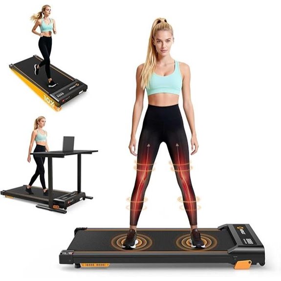Walking Pad with Incline Under Desk Treadmill
