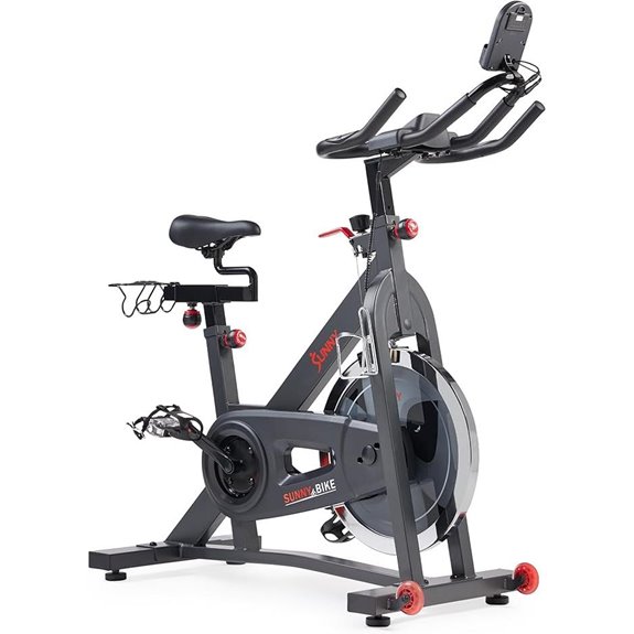 Sunny Health & Fitness Indoor Cycling Bike with App Connection