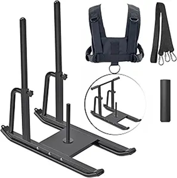 Weighted Sled for Indoor/Outdoor Training and Exercise