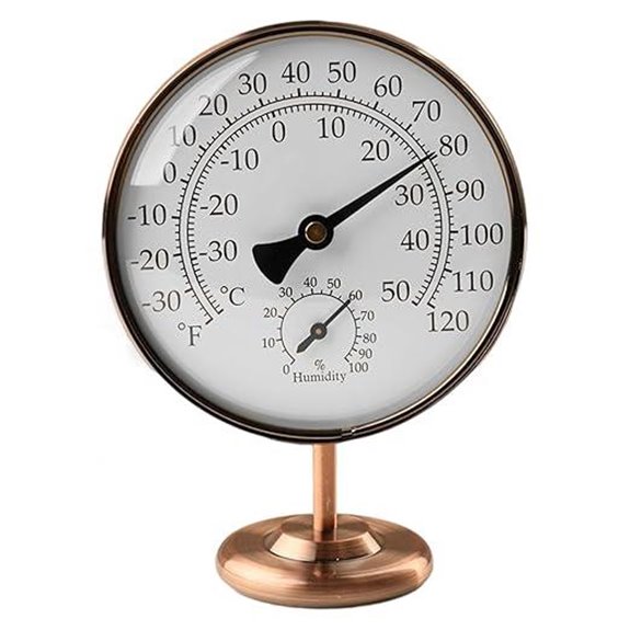 4-Inch Indoor Thermometer & Humidity Gauge