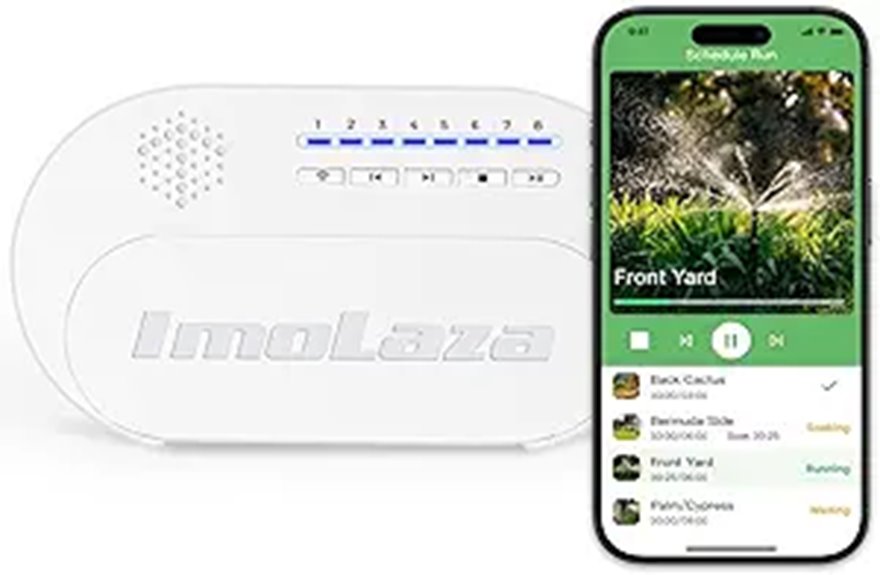 ImoLaza 4-Zone Indoor Smart WiFi Sprinkler Controller