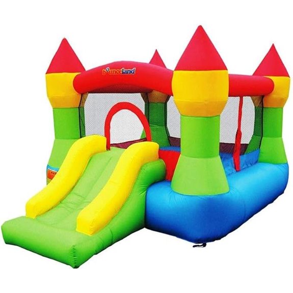 Bounceland Bounce House Castle with Basketball Hoop