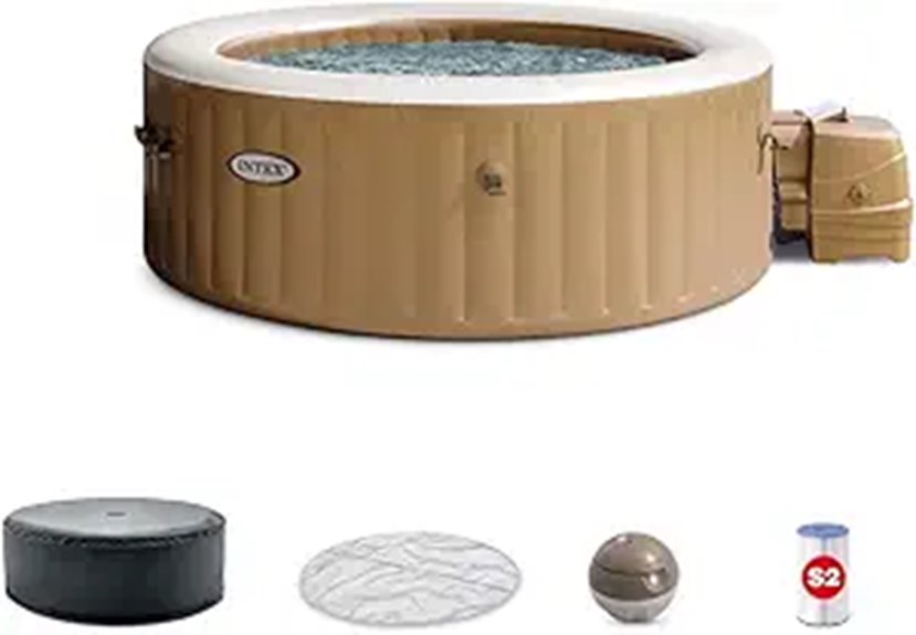 INTEX PureSpa Bubble Massage Inflatable Hot Tub (4-Person)