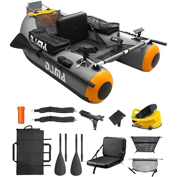 DAMA Triple Chamber Inflatable Paddle Board with Fins