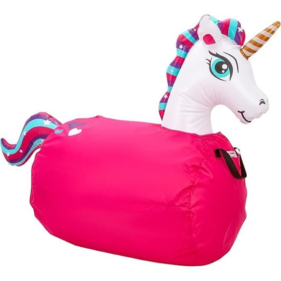 Waddle Inflatable Unicorn Bouncy Hopper for Kids and Adults