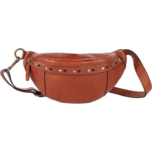 Genuine Italian Leather Boho Waist Bag for Travel