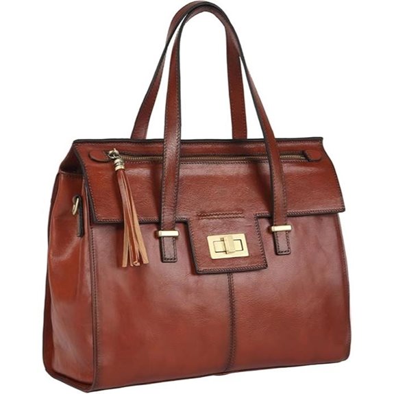 Banuce Italian Leather Women's Satchel Handbag