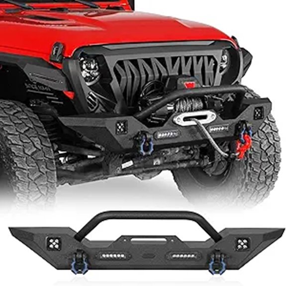 Hooke Road Sturdy Front Bumper for Jeep Gladiator