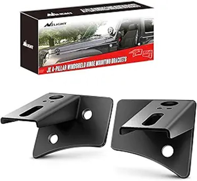 Nilight A-Pillar Mounting Brackets for Jeep Wrangler