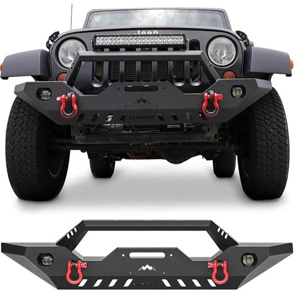 CLAMBER Off-road Front Bumper for Jeep Wrangler