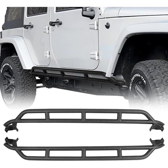 Wrangler JK Rock Slider Nerf Bars and Side Steps