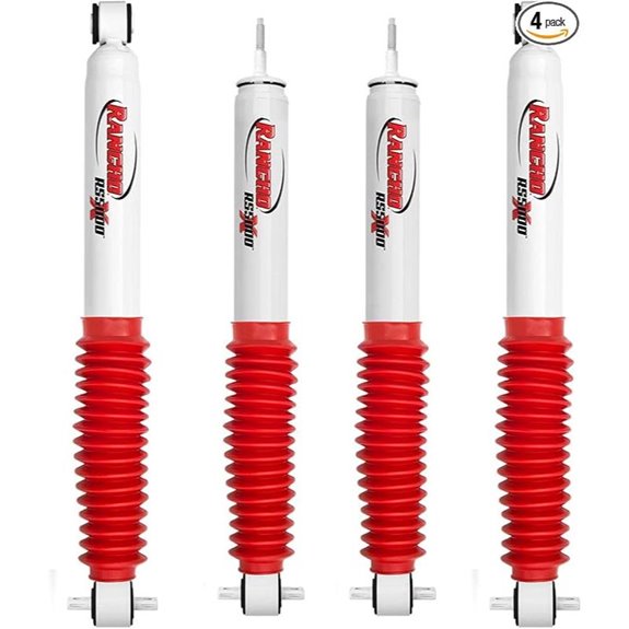 Rancho RS5000X Gas Shocks for Jeep Wrangler TJ