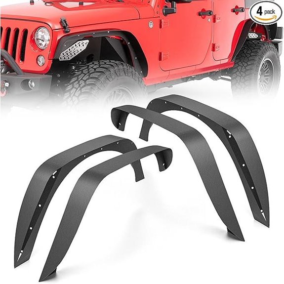 JK 4-Piece Front and Rear Fender Flares Kit