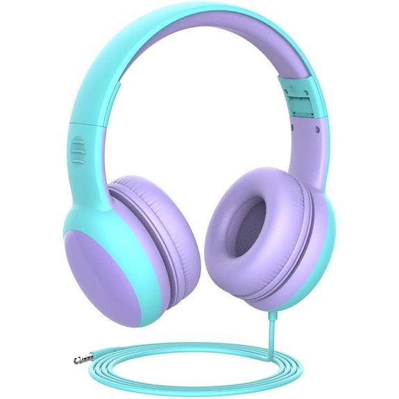 Gorsun Kids Cat Ear Wired Headphones with Volume Control