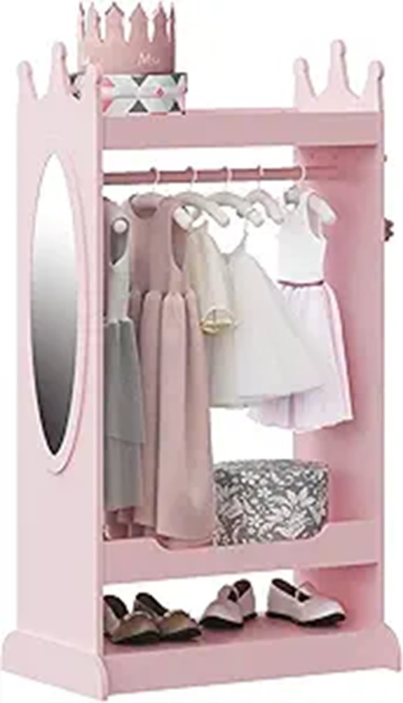 UTEX Kids Dress-up Storage with Mirror