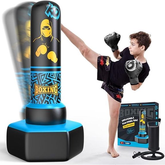 Inflatable Punching Bag for Kids 3-12