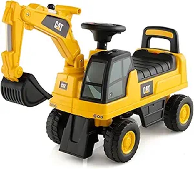 Costzon Ride-On Excavator with Rotatable Bucket