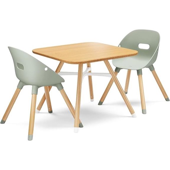 Lalo Kids Table & Chairs Set with Sustainable Wood