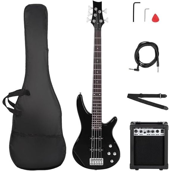 Ktaxon 5-String Electric Bass Guitar with Amp