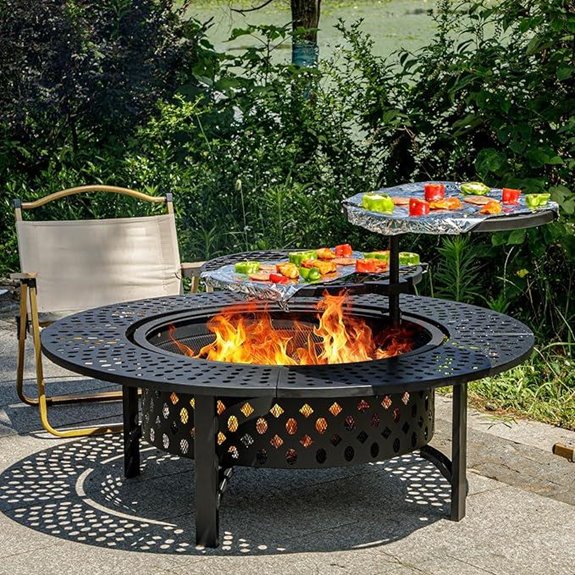 large 47 inch fire pit