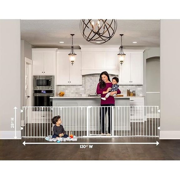 Regalo 130-Inch Adjustable Baby Gate & Play Yard