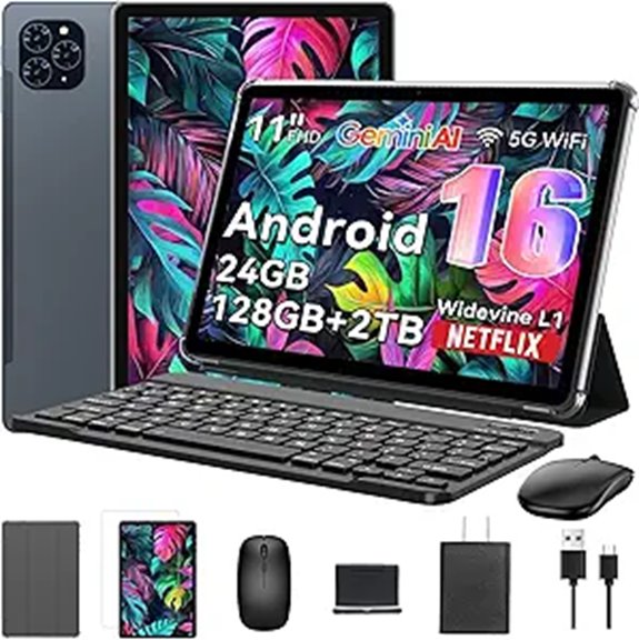 16-Inch Android 24GB RAM 128GB 2TB Tablet with Accessories