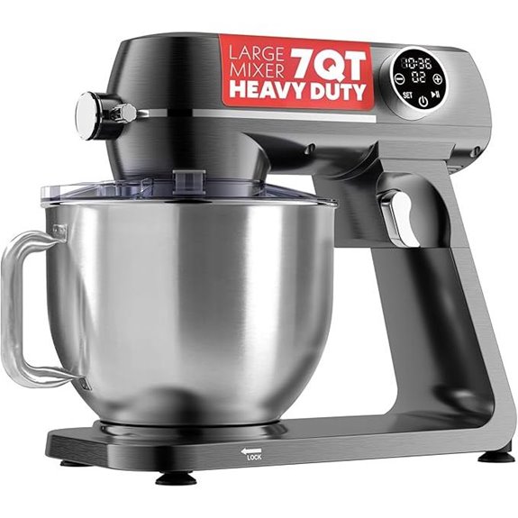 Gourmia 7QT Digital Stand Mixer with Attachments