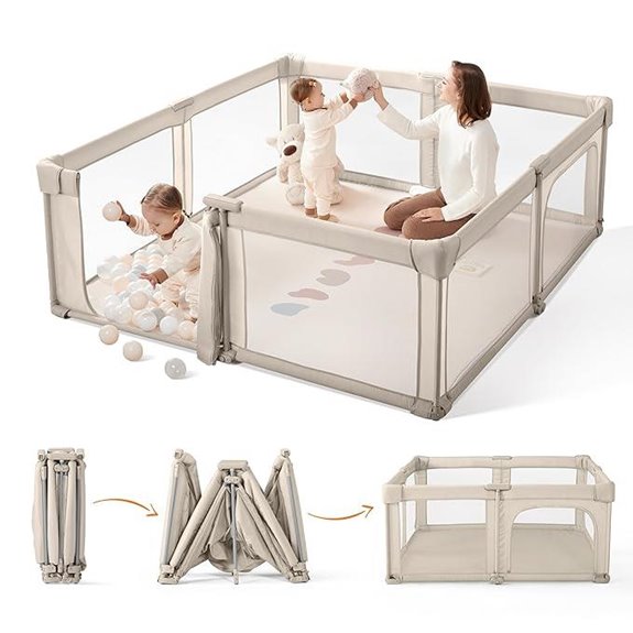 Sweeby Baby Playpen 59x59 Inch Foldable Gate
