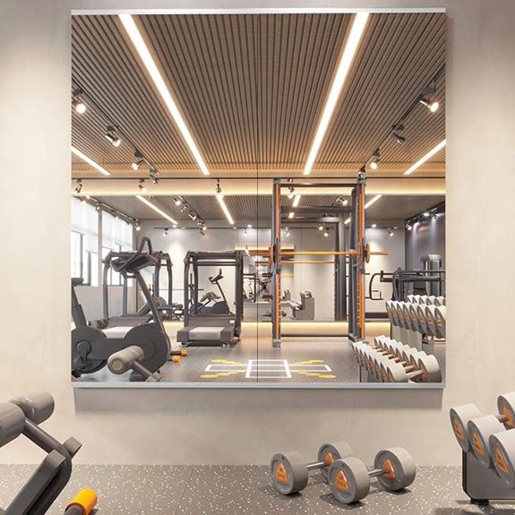 Home Gym Mirrors 56x24 Inch 2 Pack