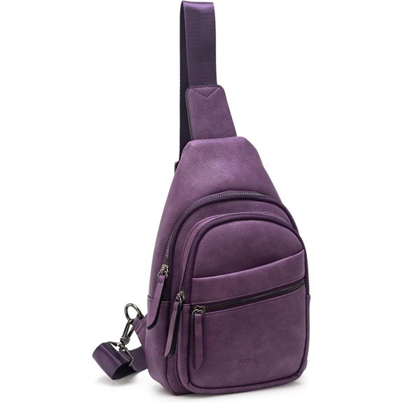 Alldaily Large Leather Crossbody Sling Bag for Women